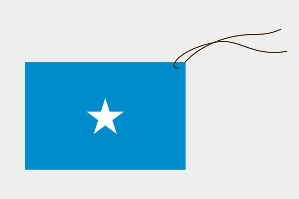 Címke Szomália zászlaja — Stock Vector