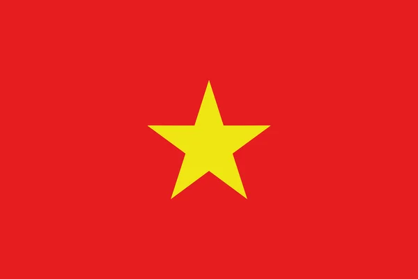 La Bandera de Vietnam — Vector de stock