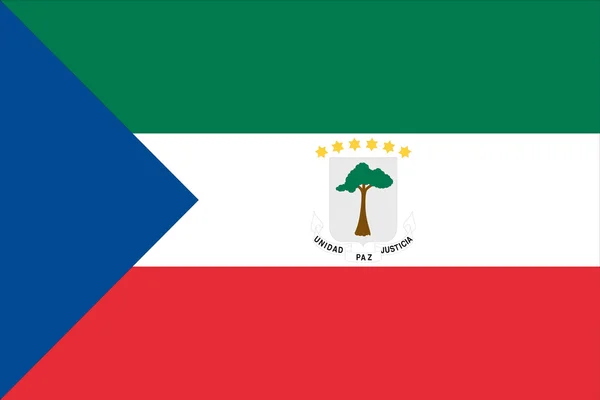 La Bandera de Guinea Ecuatorial — Vector de stock