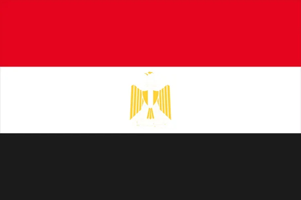エジプトの旗 — Stockový vektor