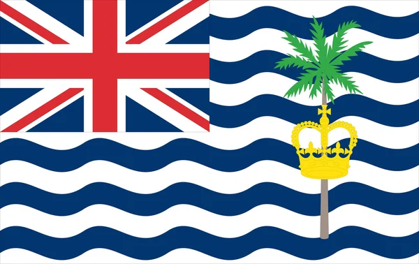 Le drapeau du Territoire britannique de l'océan Indien — Image vectorielle