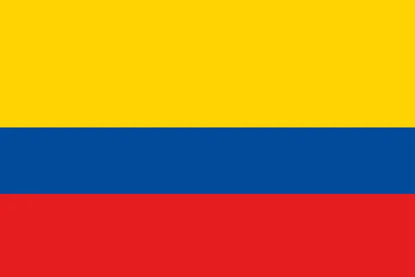 Le drapeau de la Colombie — Image vectorielle