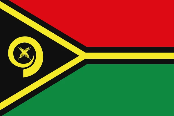 Vlajka vanuatu — Stockový vektor