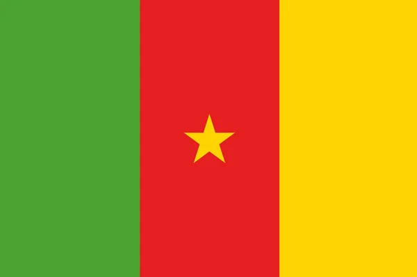 Kamerun zászlaja — Stock Vector