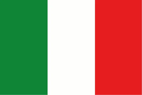 Die Flagge von Italien — Stockvektor