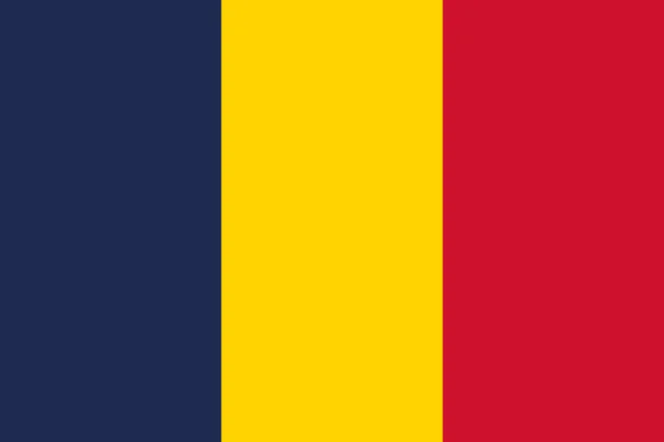 Le drapeau du Tchad — Image vectorielle