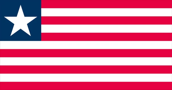 La Bandera de Liberia — Archivo Imágenes Vectoriales