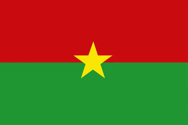 La Bandera de Burkina Faso — Archivo Imágenes Vectoriales