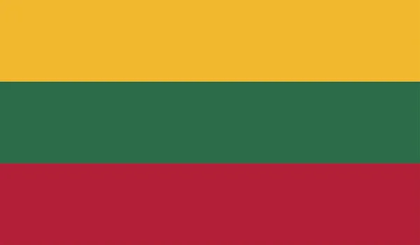 La Bandera de Lithuania — Archivo Imágenes Vectoriales