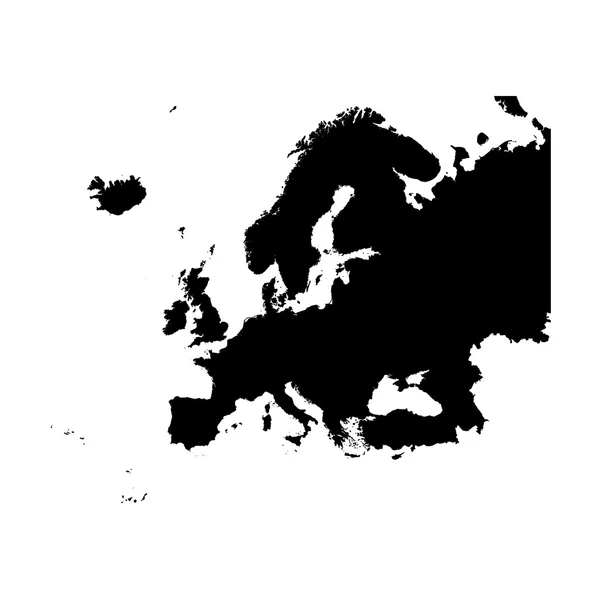 유럽 대륙의 고립 된 배경에 그림 — 스톡 사진