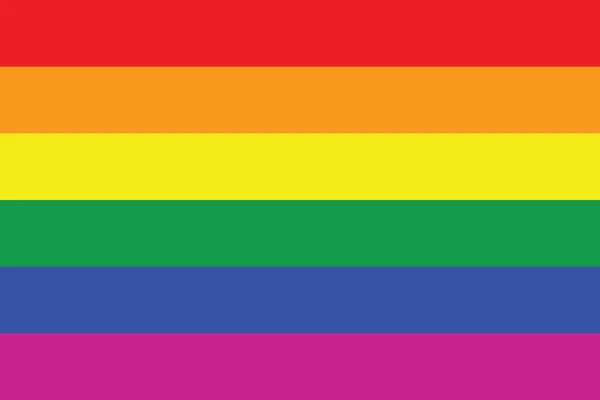 Illustratie van homo vlag of lgbt vlag teken geïsoleerd. homoseksuele cultuur — Stockfoto