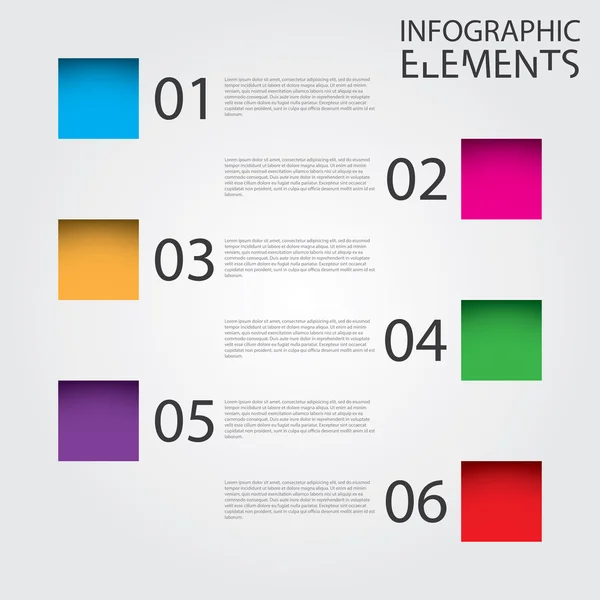 Ilustración de la carta de infografía moderna — Foto de Stock