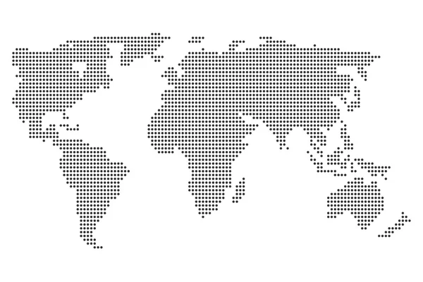 きれいな背景に分離された世界地図イラスト — ストック写真