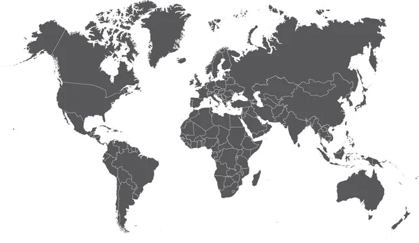 Ilustracja kolorowy mapa świata — Zdjęcie stockowe