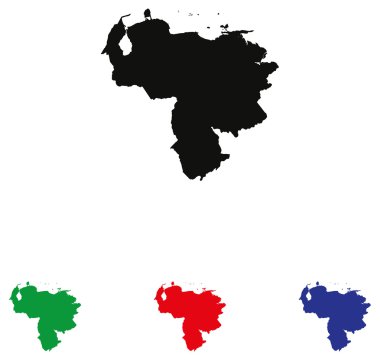 dört renk değişme miktarı ile Venezuela simgesi