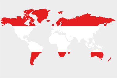 Dünya ile Avusturya bayrağı