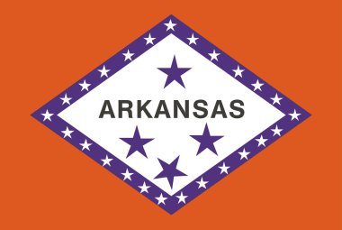 arkansas eyaleti Amerikan bayrağı