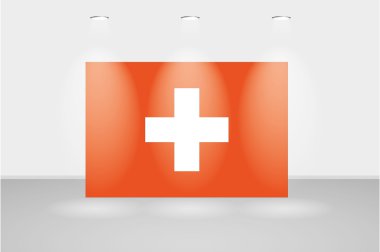 İsviçre bayrağı ışıkları