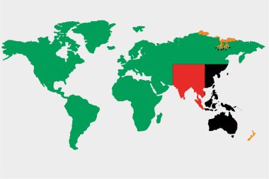 Dünya ile Zambiya bayrağı