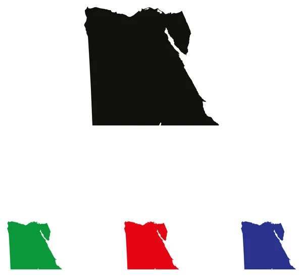 Εικονίδιο της Αιγύπτου, με τέσσερις χρωματικές παραλλαγές — Διανυσματικό Αρχείο