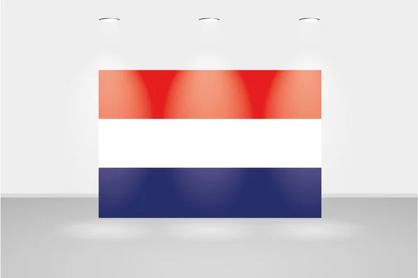 Огни на флаге Нидерландов — стоковый вектор