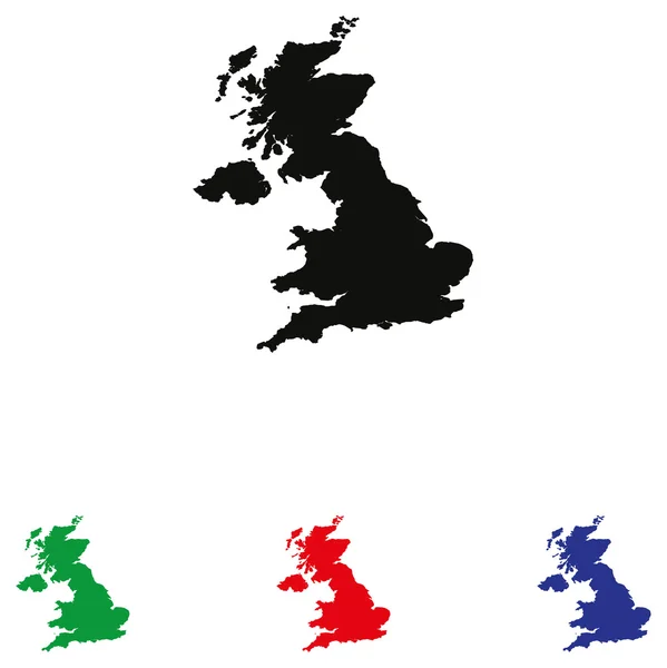 Verenigd Koninkrijk pictogram met vier kleurvariaties — Stockvector