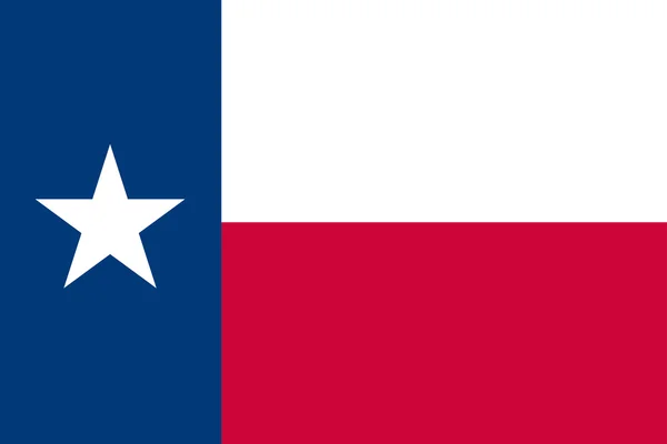 Bandera del Estado Americano de Texas — Vector de stock