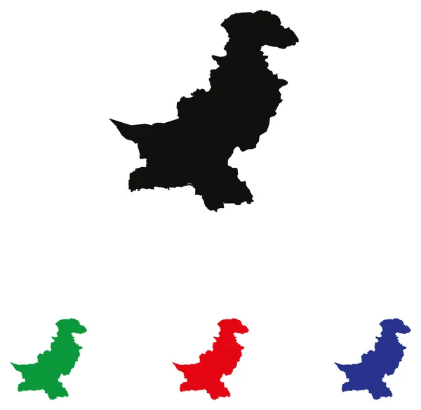 Icône Pakistan avec variations de couleur — Image vectorielle