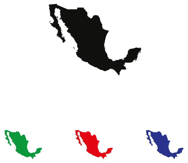 Icono de México con variaciones de color — Archivo Imágenes Vectoriales