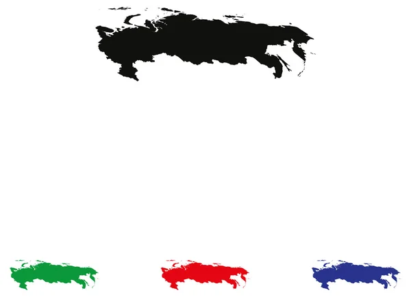 Icône Russie avec quatre variations de couleur — Image vectorielle