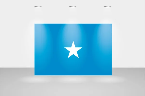 Fények a Szomália zászlaja — Stock Vector
