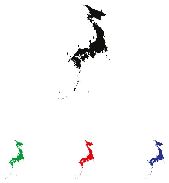 Japan pictogram met kleurvariaties — Stockvector