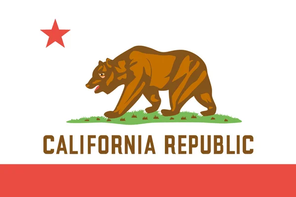 Flag of the American State of California — Stock Vector