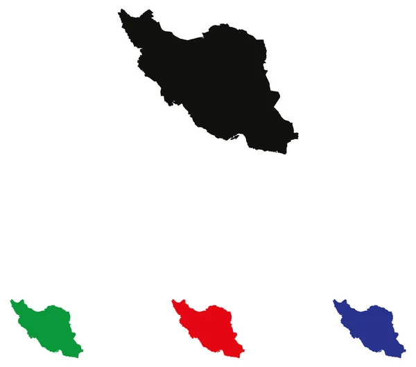 Icône Iran avec variations de couleur — Image vectorielle