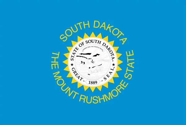 Bayrak Amerikan south dakota state — Stok Vektör