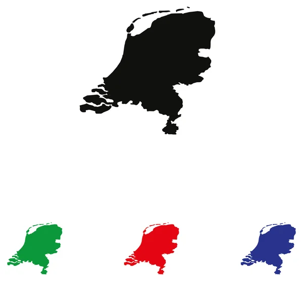 色のバリエーションを持つオランダ アイコン — ストックベクタ