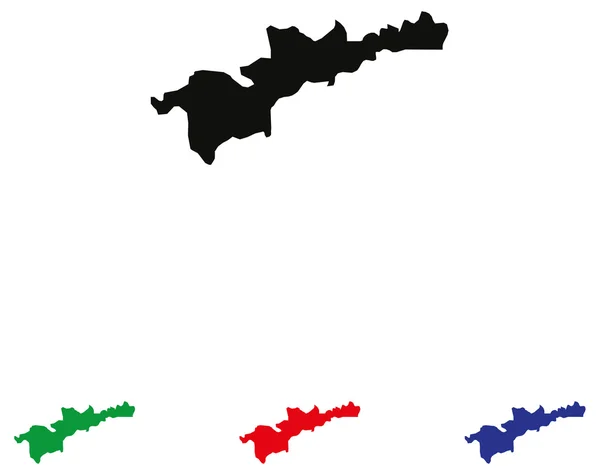 Icono de Mónaco con variaciones de color — Vector de stock