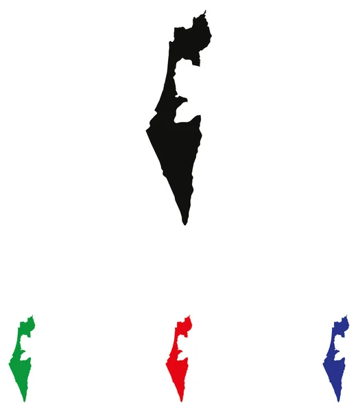 Icône Israël avec variations de couleur — Image vectorielle