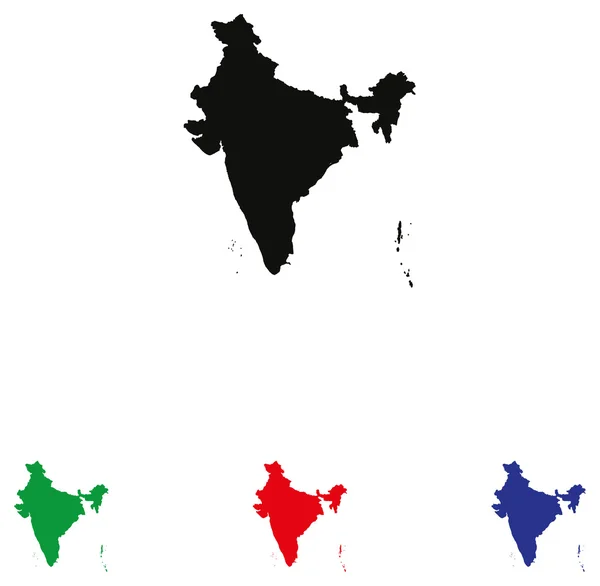 Ícone da Índia com variações de cor — Vetor de Stock