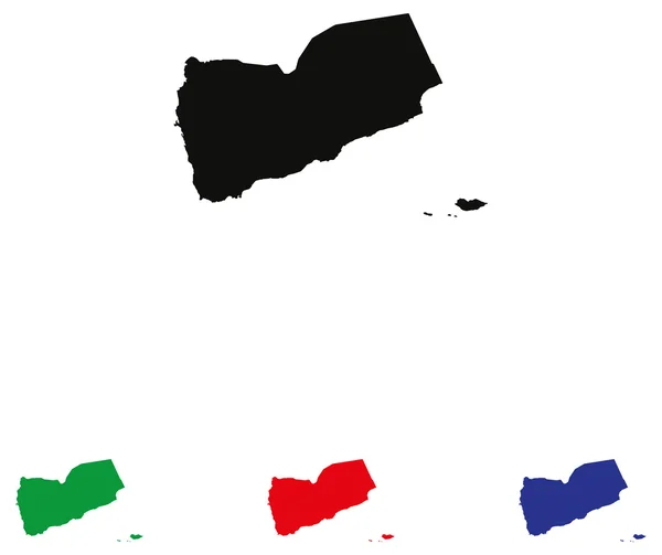 Υεμένη εικονίδιο με τέσσερις χρωματικές παραλλαγές — Διανυσματικό Αρχείο