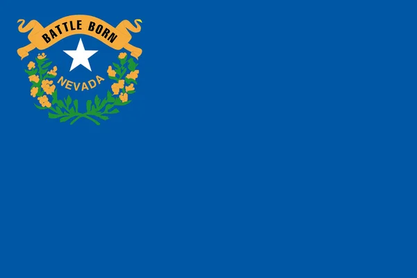 Flagga amerikanska delstaten nevada — Stock vektor