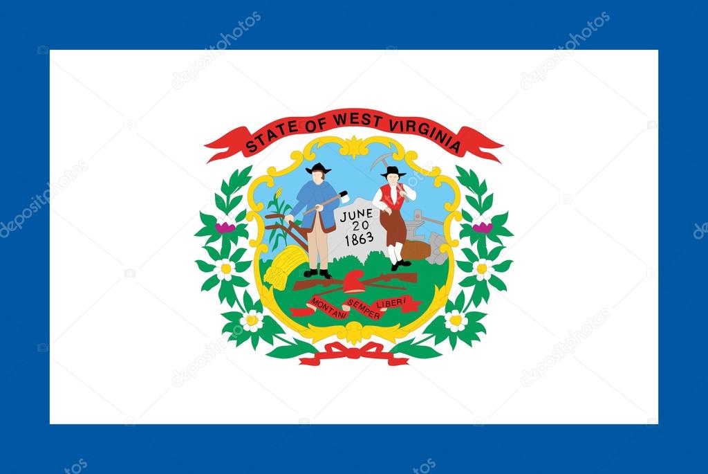 Flag of the American State of West Virginia