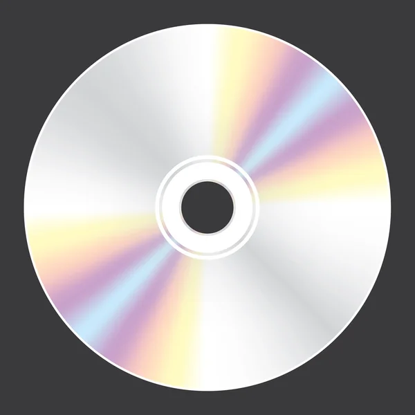 Tomma CD-skiva som isolerad på vit bakgrund — Stockfoto