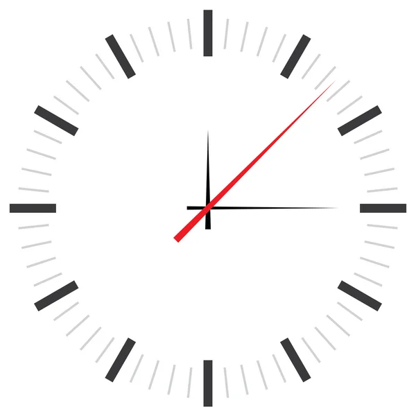 孤立的白色背景上的时钟表盘的插图 — 图库照片