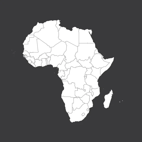 Aperçu sur un fond propre du continent africain — Image vectorielle