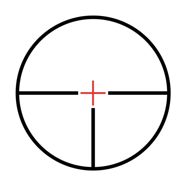 白色背景上的孤立十字线 — 图库矢量图片
