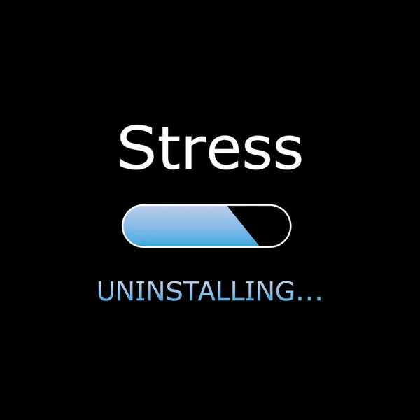 Uninstalling Stress Illustration — Stock Vector