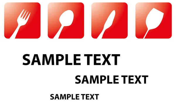 Web düğmeleri, gıda simgesi