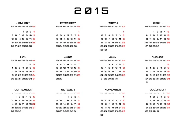 Calendrier 2015 — Photo