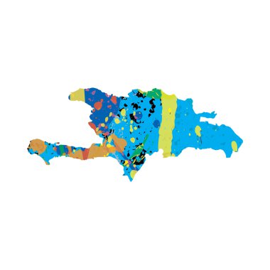 rengarenk doldurulmuş anahat Demokratik Cumhuriyeti